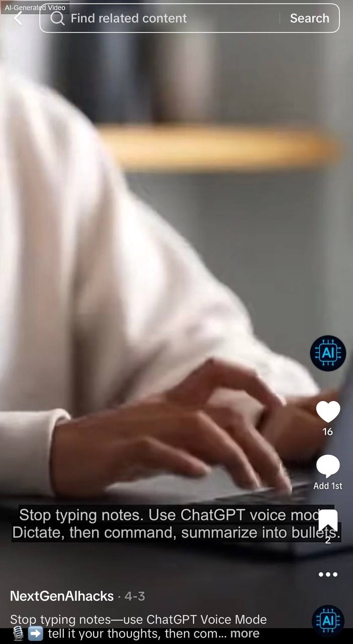 Video automation final output example